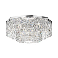 Потолочная люстра Maytoni Dune DIA005CL-10CH, диаметр 60 см, хром-хрусталь