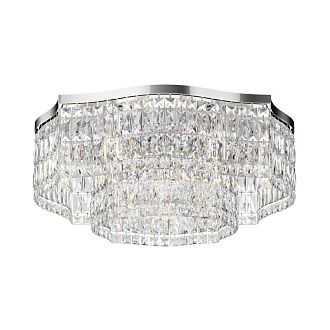 Потолочная люстра Maytoni Dune DIA005CL-10CH, диаметр 60 см, хром-хрусталь