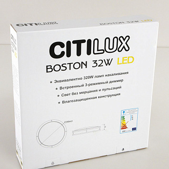 Светильник 35 см, 32W, 4000K Citilux Бостон CL709321N хром