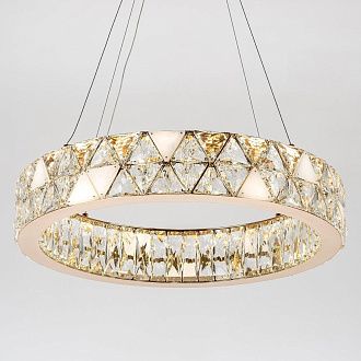 Подвесная люстра 60x50см, LED, 30Вт, 3000 / 6000K, Modelux ML.6982.600P GD Золото