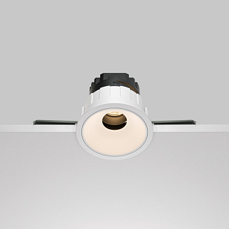 Встраиваемый светильник 8,3*7 см, LED*10W, 3000 К, Wise DL057-10W3K-W Maytoni Downlight, Белый, вр 7,8 см