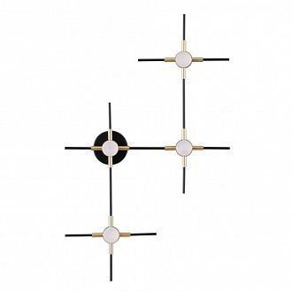 Бра 39*60 см, 14W, 4000K Odeon Light Costella 3906/14WL, черный-золото