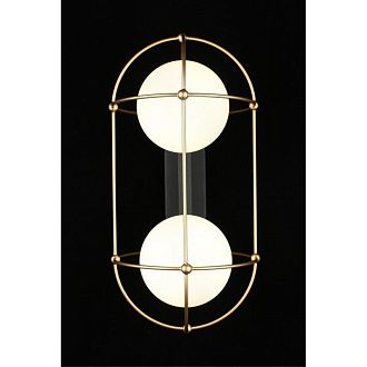 Бра 22*19*40 см, 2*G9, 5W, Aployt Mahot APL.317.01.02, золотой