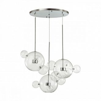 Светодиодная люстра 80*145 см, LED 36W, 4000K, 1830Lm, 7-10 м2 см Odeon Light Bubbles 4802/36LA Хром