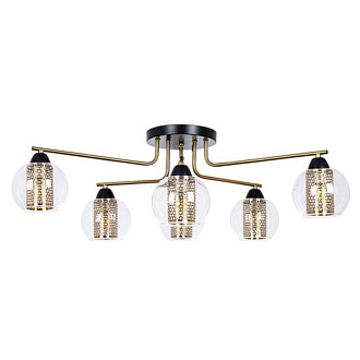 Люстра 68*26 см, 6 E14*40W,  К, Arte Lamp Manchester A7045PL-6BK, Черный
