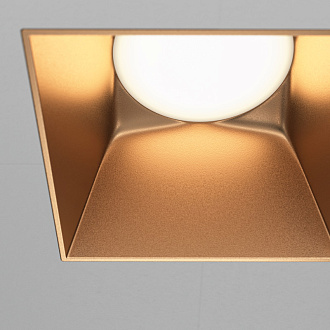 Светильник 13 см, Technical DL051-01-GU10-SQ-WMG, золото