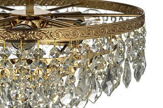 Люстра потолочная *38*32 см, 5*E27*60W, Arti Lampadari Castellana Gold Castellana E 1.3.38.602 G, Золото