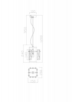 Светильник 15 см, Freya Basilica FR5166PL-01BS, латунь