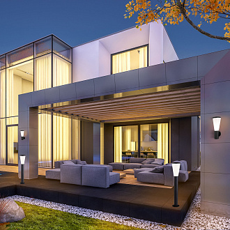 Ландшафтный светильник IP54 чёрный 1417 TECHNO Elektrostandard