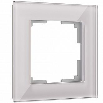 W0011117 Рамка на 1 пост Favorit, дымчатый,стекло Werkel, 4690389159534