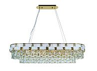 Люстра L1000 x W350 x H160 мм, E14 10*40W (400W) NewRgy PLATING BRASS+CLEAR (Латунь + Прозрачный Хрусталь) 5776P/10A PLATING BRASS+CLEAR