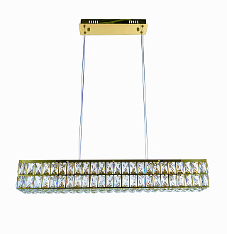 Люстра L800 x W130 x H130, мм, 32W, GOLD+CLEAR (Золото + Прозрачный Хрусталь) NewRgy 2787E/32W GOLD+CLEAR