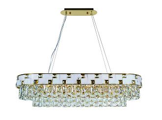 Люстра L1000 x W350 x H160 мм, E14 10*40W (400W) NewRgy PLATING BRASS+CLEAR (Латунь + Прозрачный Хрусталь) 5776P/10A PLATING BRASS+CLEAR