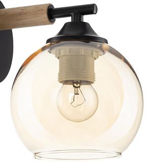 Бра 21*14*-20 см, 1*E27*75W, Citilux Tika CL133411, Чёрный