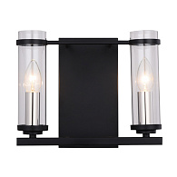 Бра 29 см, ST LUCE BICHERO SL334.401.02 Черный, Никель