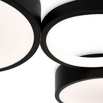 Светильник 60*37*-5 см, *LED*69W, Freya Молекула / Molecule FR6080CL-L92B, Черный