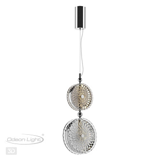 Светодиодный светильник 20 см, 13W, 4000K, Odeon Light CARAMELLA 5416/13LC, хром