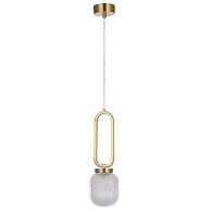 Светильник 10 см, Crystal Lux CAROLINA SP1 V2 BRASS, латунь
