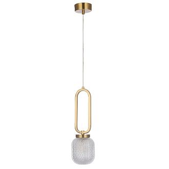 Светильник 10 см, Crystal Lux CAROLINA SP1 V2 BRASS, латунь