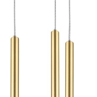 Подвесная люстра *34*41-121 см, *LED*40W, 4000K, Lightstar Tubo L8T747143, золотой