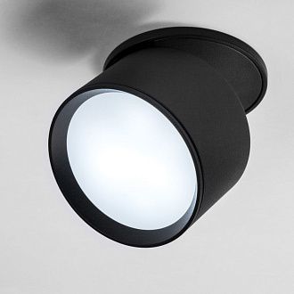 Спот *8*-4,8 см, *LED*9W, 3000/4000/6000K, Lightstar Acuto 215807, черный, вр 7,2 см