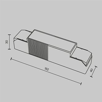 Блок питания 15,2*4*3 см, Maytoni Technical psl-tr PSL-TR40-550-700mA белый