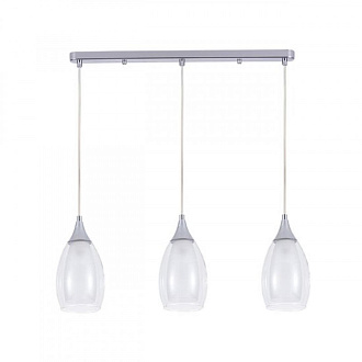 Подвесной светильник 62*12*25 см, 3*E14 хром Arte Lamp Barry A7951SP-3CC