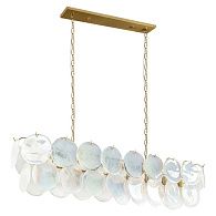 Подвесная люстра 120 см, LOFT IT Lolly 10492/1200R Pearl, золото