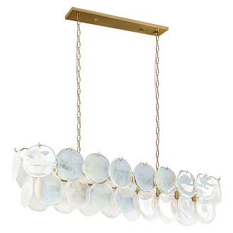 Подвесная люстра 120 см, LOFT IT Lolly 10492/1200R Pearl, золото