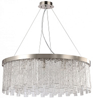 Люстра подвесная 80*80*40/100 см, 12*E14 40W Глянцевый никель Stilfort Frostyle 2155/11/12P