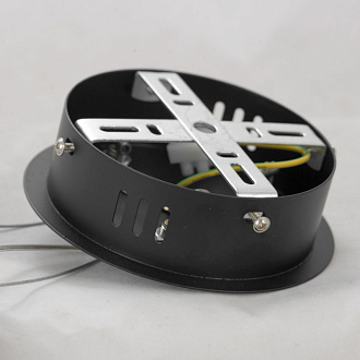 Люстра подвесная Lussole Bubbles LSP-8395, диаметр 85 см, черный-хром