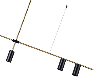Светильник 126 см, Kink Light 07621-4,19(20), черный-бронза