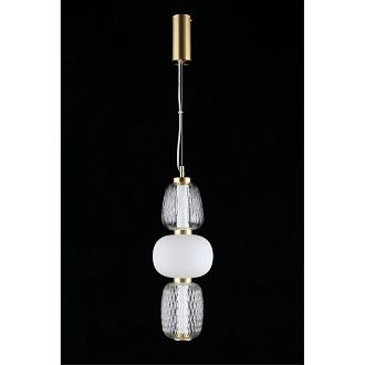 Подвесной светильник 17*80-170 см, 1*LED, 29W, 3000K, Aployt Simonet APL.318.06.29, латунный