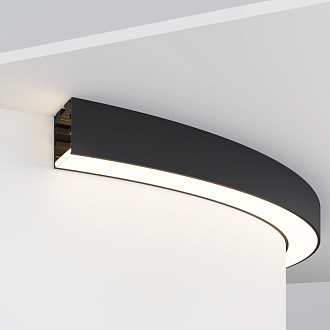 Радиусный профиль ALM-3535R-B-D-90°-0.8M 3,5*3,5*65,58 см, Maytoni Led Strip черный