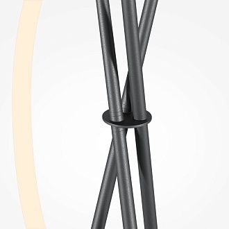 Торшер с диммером 45*45*162 см, LED*36W, 3000K, Maytoni Crochet MOD369FL-L36B3K, черный