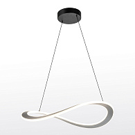 Люстра подвесная 62*35/150 см, 1*LED*54W Lussole Mitchell LSP-7308 серый/черный