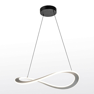 Люстра подвесная 62*35/150 см, 1*LED*54W Lussole Mitchell LSP-7308 серый/черный