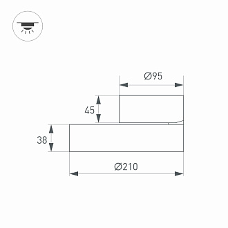 Накладной светильник Arlight 026453 *21*3,9 см, 20W, белый (дневной)K,