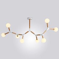 Люстра на штанге FORMULA 8 lamps 128*53*53 см, 8*G9*40W, ImperiumLoft FORMULA01, Белый, Дерево