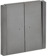 Выключатель 2-кл. прох. с инд. 10А FP508 стальной IEK FORTE&PIANO, FP-V22-1-10-1-K46