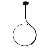 Подвесной светильник 55 см, 25W, 3000K, Indigo Rodeo 14033/1P Black V000218L, черный