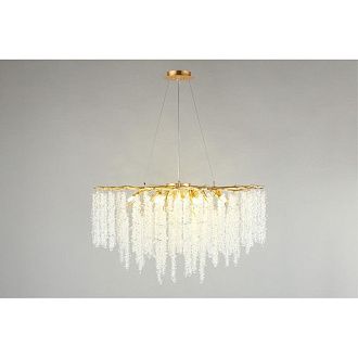 Подвесная люстра 100*90-180 см, 15*G9, 5W, Aployt PAULINA APL.848.03.15, золотой
