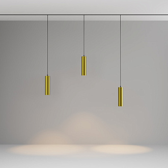 Светильник на шине 5,2*5,2*122 см, LED, 12W, 3000К, Maytoni Technical FOCUS LED TR041-2-12W3K-BBS латунный
