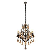 Подвесная люстра 62 см, Loft IT Chateau 10559/6, коричневый