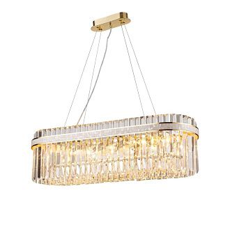 Люстра L1000 x W300 x H280(1200), мм, 10*40W (400W), H GOLD (Золото) NewRgy NWK108-L1000*W300*H280(1200) H GOLD