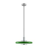 Подвесной светильник 35 см, Lussole Stream LSP-5019, хром-зеленый