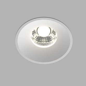Встраиваемый светильник 8*8*6 см, LED, 12W, 4000К, Maytoni Technical ROUND DL058-12W4K-W белый