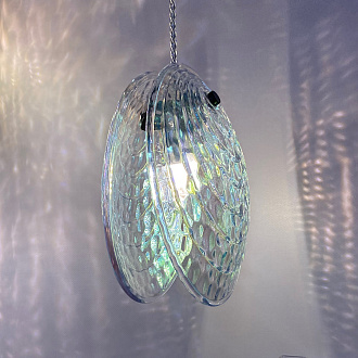 Подвес 11*11*147,5 см, 1 G9*40W, Odeon Light Mussels, черный 5039/1A