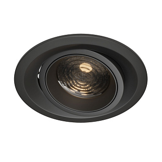 Встраиваемый светильник Maytoni Elem DL052-L12B3K, 12W LED, 3000K, черный, вр 10 см