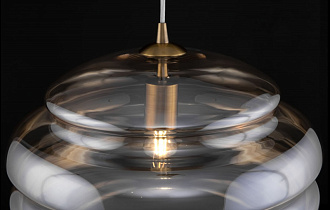 Светильник подвесной Maytoni Ruche P078PL-01AM, диаметр 40 см, латунь